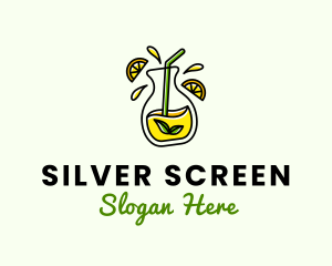 Straw - Natural Lemon Juice logo design
