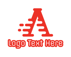 Serif - Digital Red A logo design