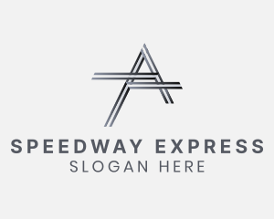 Freeway - Stripe Metal Pipe Path logo design