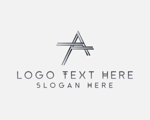 International - Stripe Metal Pipe Path logo design