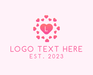 Gift Shop - Feminine Heart Burst Valentine logo design