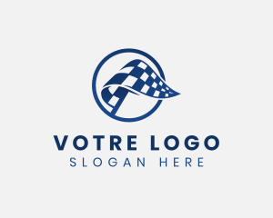 Sport Racing Flag Logo