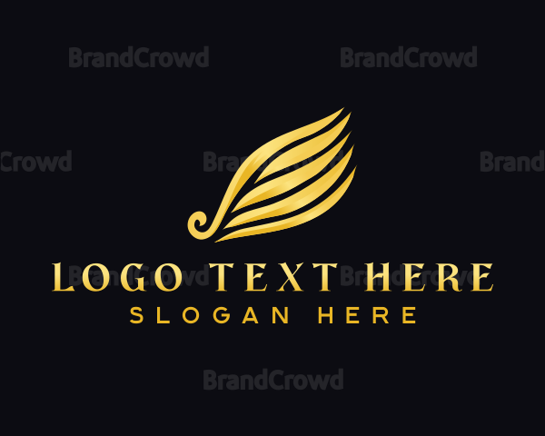 Golden Wing Elegant Logo