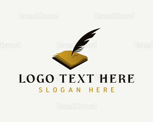 Feather Quill Writing Logo