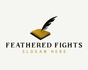 Feather Quill Writing logo design