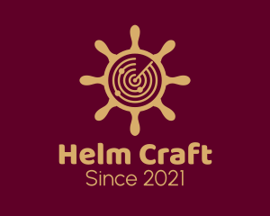 Radar Ship Helm  logo design