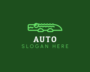 Swamp - Cute Green Alligator logo design