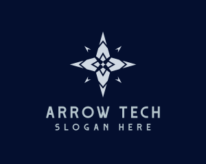 Arrow Direction Compass logo design