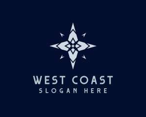 West - Arrow Direction Compass logo design