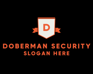 Security Guard Ribbon logo design