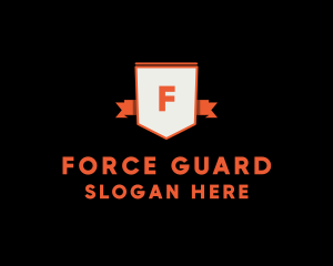 Security Guard Ribbon logo design