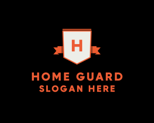 Guard Ribbon Shield logo design