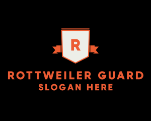 Guard Ribbon Shield logo design