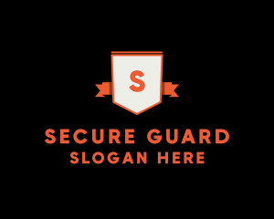 Security Guard Ribbon logo design