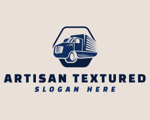 Textured - Automotive Cargo Truck logo design