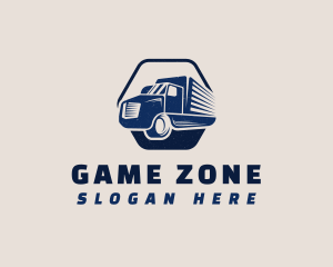 Towing - Automotive Cargo Truck logo design