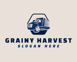 Grainy - Automotive Cargo Truck logo design