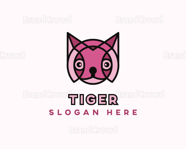 Mosaic Feline Cat Logo