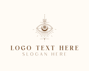 Fortune Telling - Eye Spiritual Boho logo design