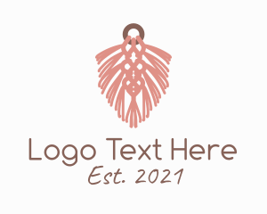 Home Decor - Handmade Macrame Earrings logo design