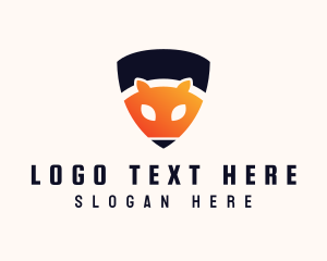 Modern - Fox Animal Shield logo design