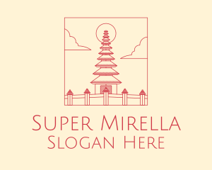 Minimalist Temple Indonesia  Logo