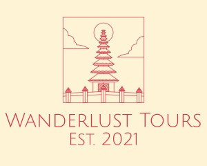 Minimalist Temple Indonesia  logo design