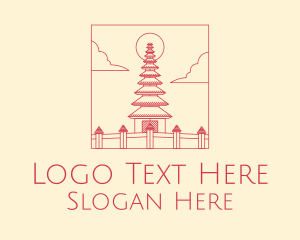 Minimalist Temple Indonesia  Logo