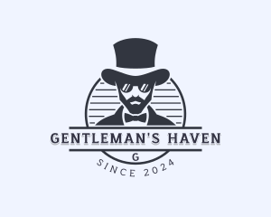 Mustache Man Grooming logo design