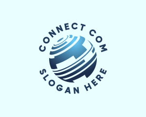 Telecom - Digital Global Network logo design