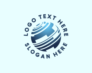Telecommunication - Digital Global Network logo design