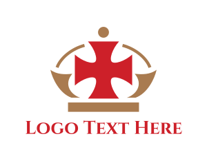 Jewelry Shop - Red Royal Cross logo design