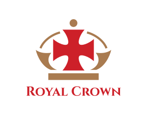 Red Royal Cross logo design