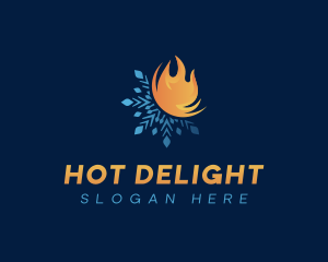 Heat Element Temperature logo design