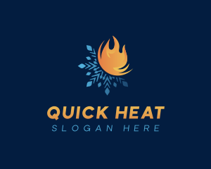 Heat Element Temperature logo design