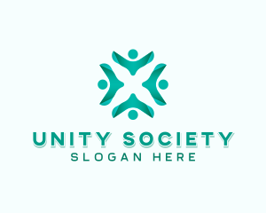 Society - People Support Organization logo design