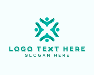 Collaboration - People Support Organization logo design