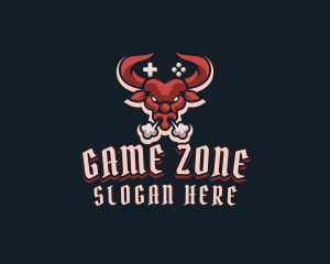 Game Controls Bull logo design