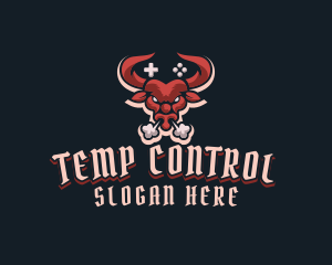 Game Controls Bull logo design