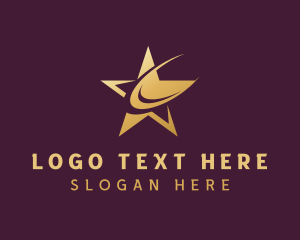 Talent - Generic Swoosh Orbit Star logo design