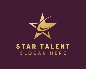 Talent - Generic Swoosh Orbit Star logo design
