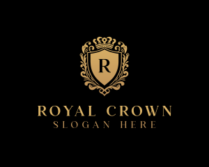 Regal Shield Crown logo design