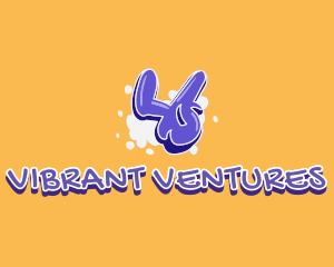 Lively - Purple Graffiti Funky Letter Y logo design