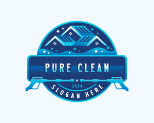 Home Pressure Wash Cleaning logo design