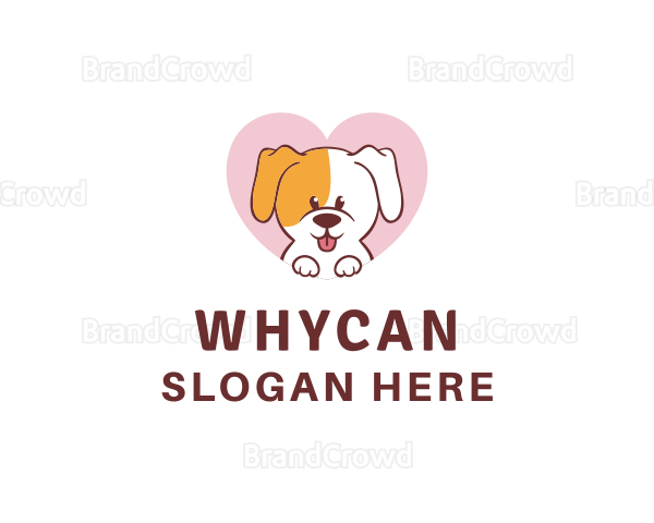 Grooming Dog Heart Logo