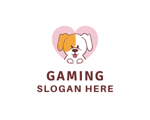 Vet - Grooming Dog Heart logo design