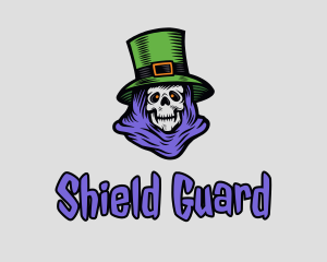 Skull - Halloween St. Patrick logo design