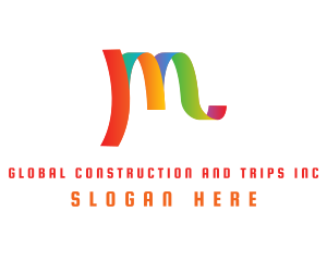 Gay - Multicolor LGBT Letter M logo design