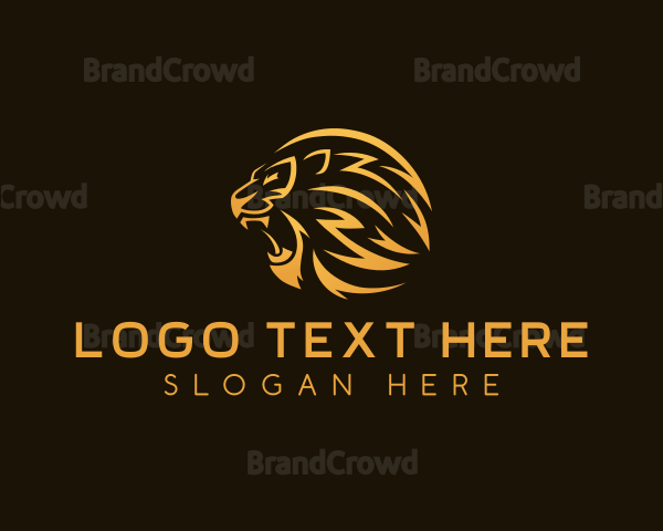 Premium Lion Roar Logo