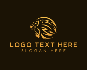 Firm - Premium Lion Roar logo design